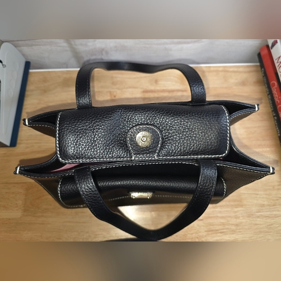 Dooney & Bourke Janine Pebbled Leather Tote With Front Pocket - Picture 7 of 16